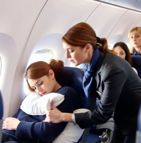 She Was Sleeping in Seat 8A — Until the Captain Asked if Any Combat Pilots