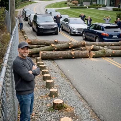 They Cut Down My Trees for Their “View” — So I Closed the Only Road