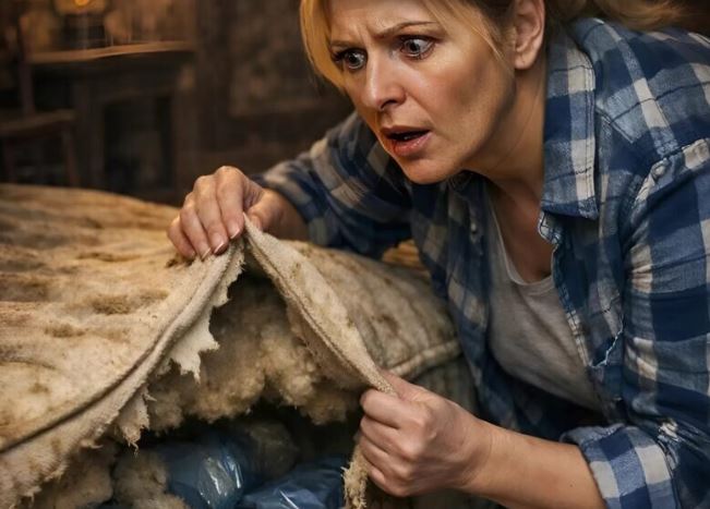 After her grandmother’s death, her relatives took all her belongings, and her granddaughter was left with only a dirty old mattress. But what she accidentally found inside was a real shock for her granddaughter.