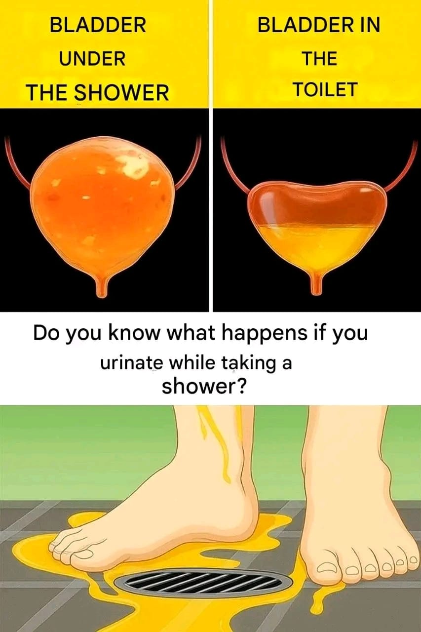 If you urinate in the shower, be careful: know that…