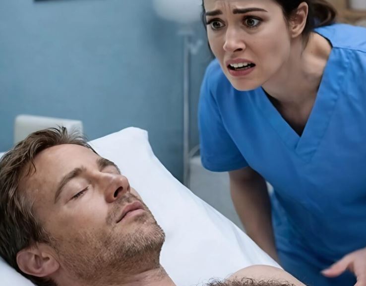 An inexperienced nurse was performing hygiene procedures on a wealthy patient who was in a coma, but when she pulled back the blanket, she saw something that filled her with complete terror