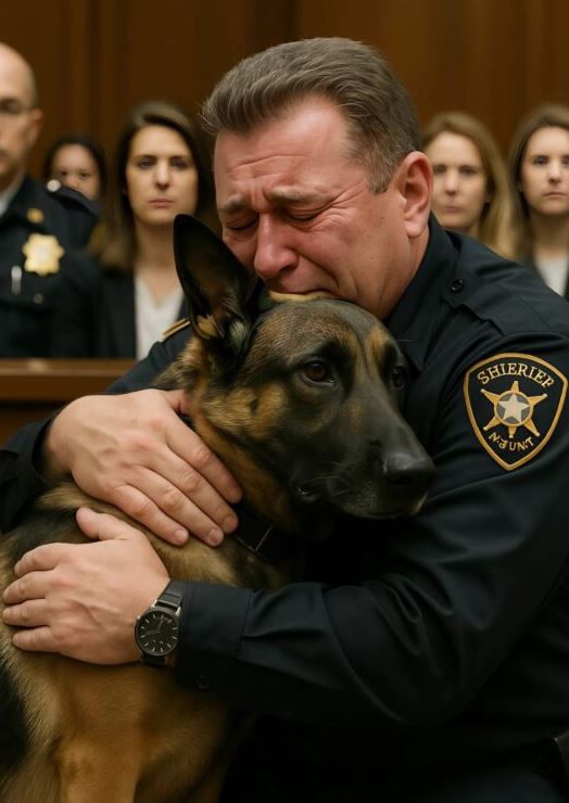 A convicted police officer begged to see his dog one last time – but when the German Shepherd entered the courtroom, something completely unexpected happened.
