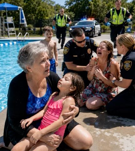 During a family pool party, my four-year-old granddaughter refused to put on her swimsuit. “My