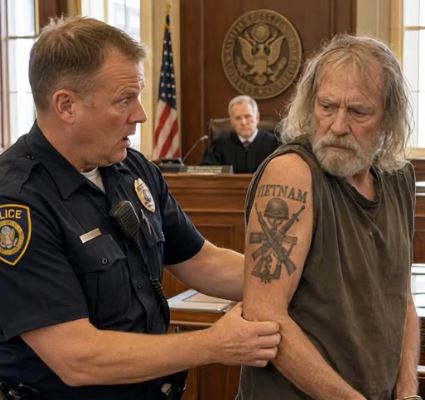 I uncuffed an old criminal, and when I saw his arm, I froze: he had